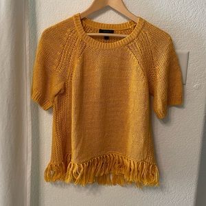 Jcrew fringed sweater